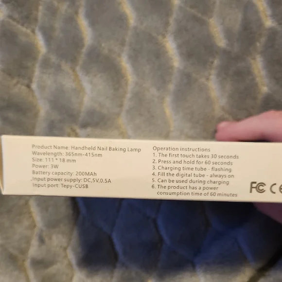 🍀Handheld Nail Art Baking Lamp in Pink and White - Picture 2 of 2